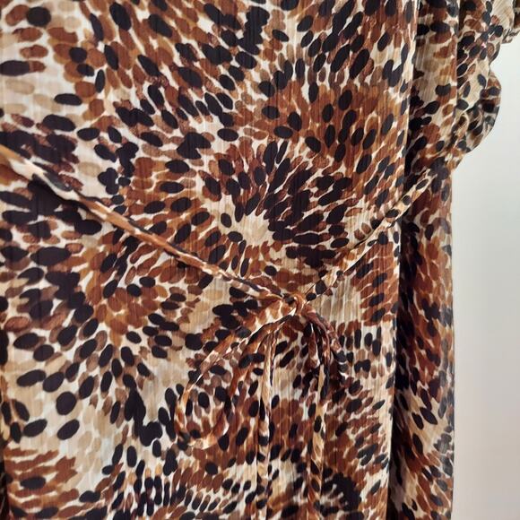 Vtg 90s Y2K Babydoll Tank Top Heart Soul Chiffon‎ Going Out Boho Fairy Safari - Picture 5 of 7